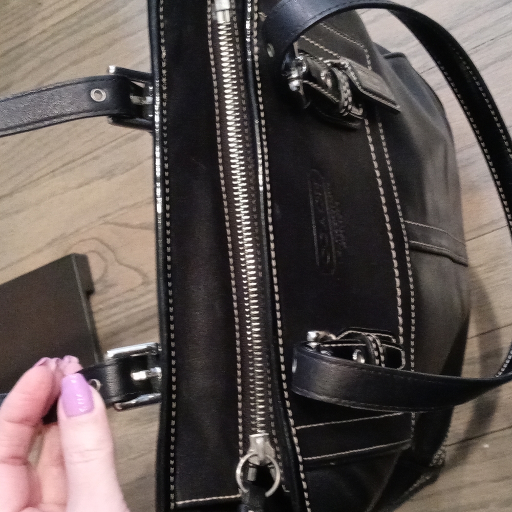 💝Coach Black leather purse Authentic - Picture 9 of 15